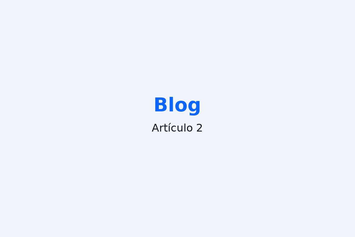 Artículo 2